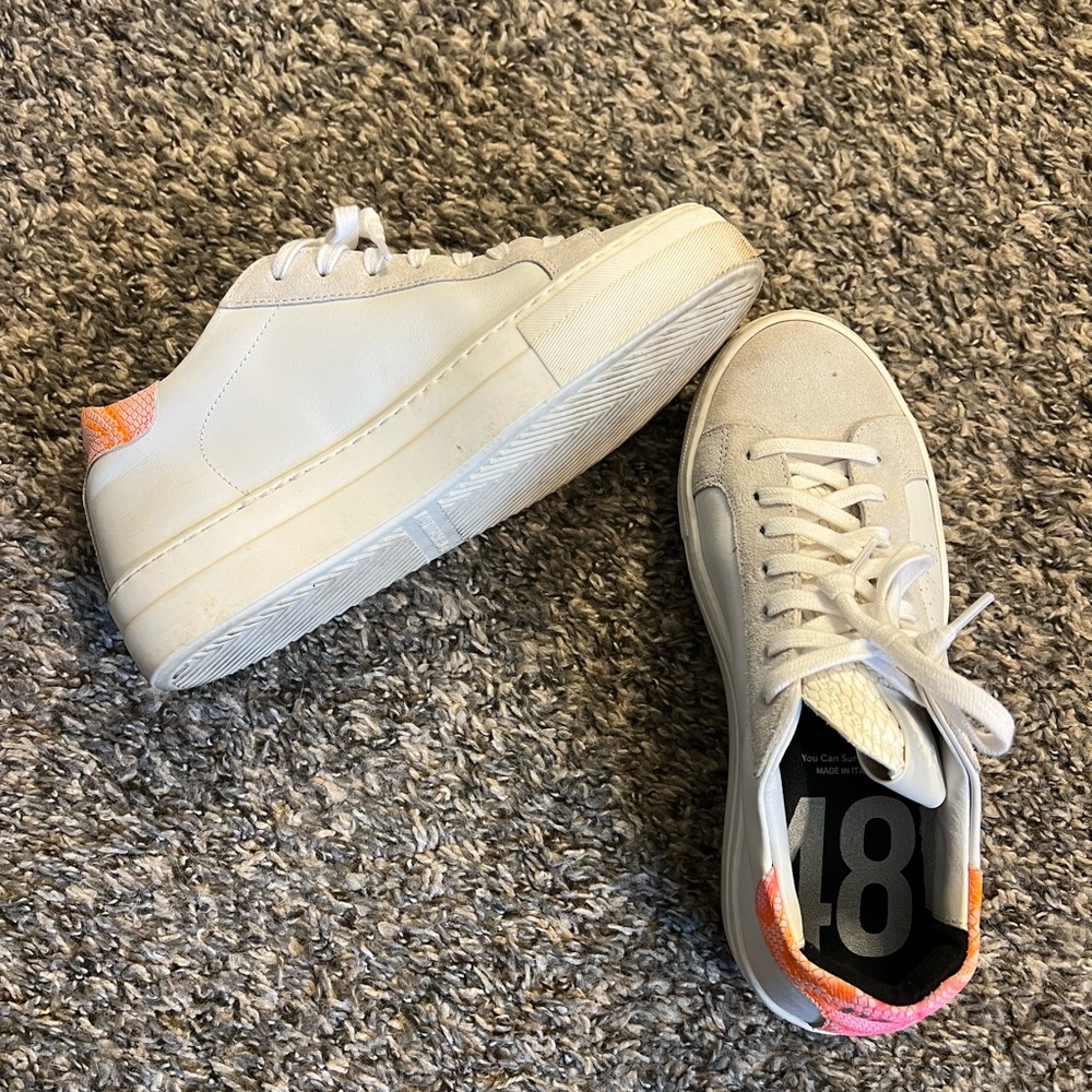 P448 White Tennis Shoes (You Can Surf Later)